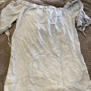 Off the shoulder Jean dress